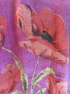 Vintage tea towel halter neck floral top. Size 16A/B