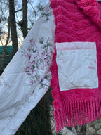 Jacket-Combo vintage chenille and quilt