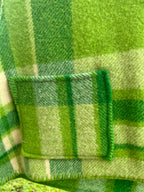 Vest-Vintage Woollen Blanket. Hooded Crop. Size 10-12