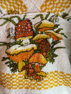 Vintage tea towel/hand towel “Mushrooms” Size 18A/B
