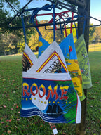 Vintage linen tea towel “Broome” halter neck top. Up to size 16