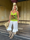 Vintage hand towel halter neck top. Size 8-18