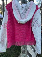 Jacket-Combo vintage chenille and quilt