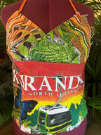 Vintage tea towel halter neck top- “Kuranda” Size 16A/B