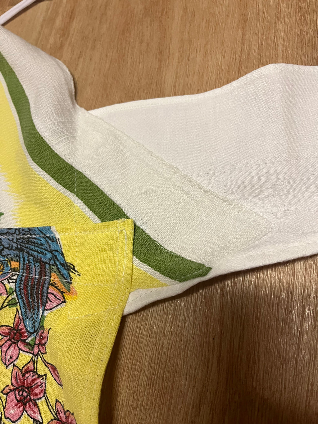 Vintage tablecloth halter neck top “Queensland” Size 12C/D