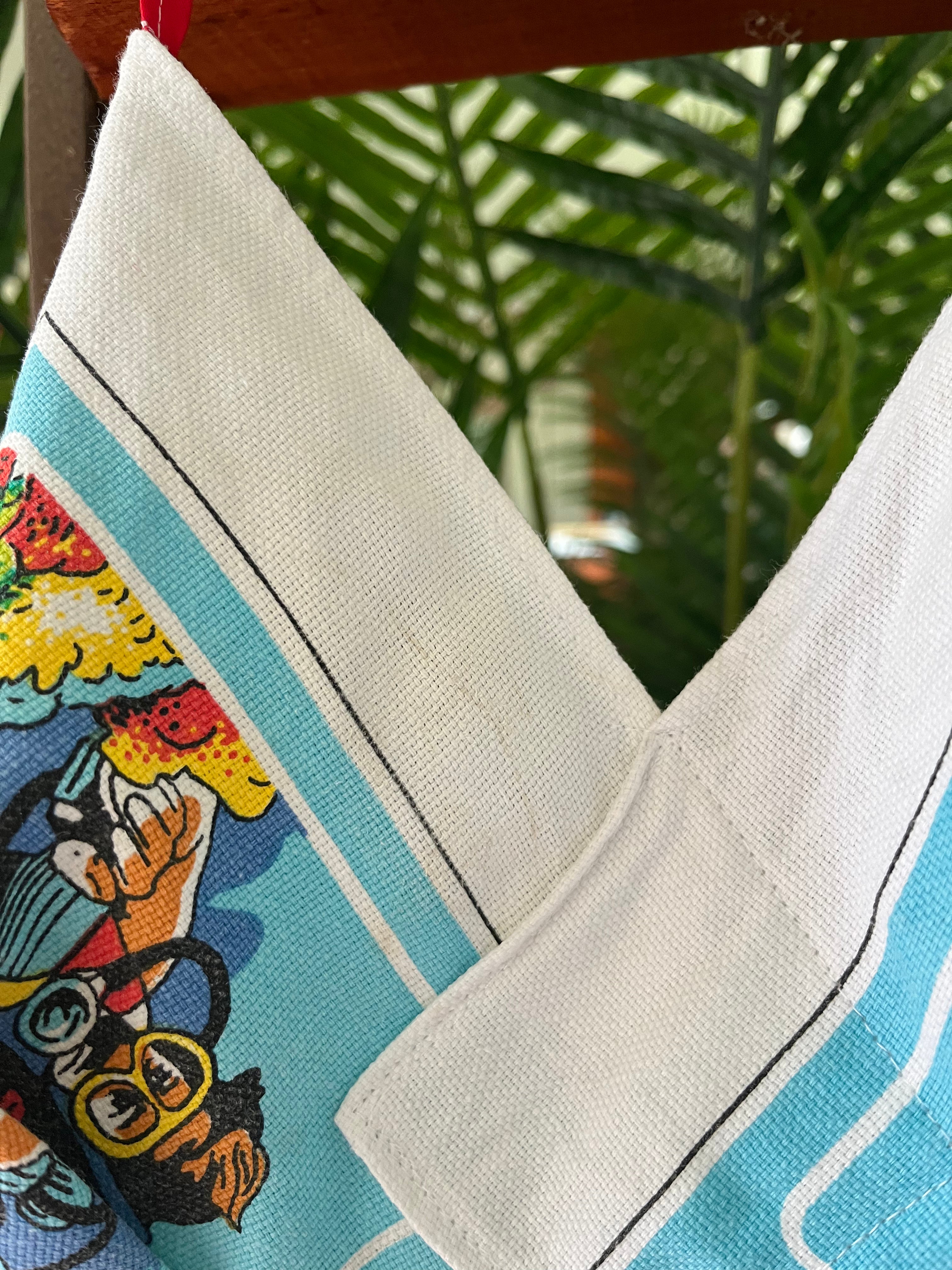 Tea towel halter neck top “Lord Howe Island” Size 14D