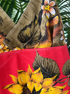 Vintage tea towel halter neck top “Sunflower’s” Size 14B/C