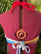 Vintage tea towel halter neck top- “Perth” Size 14A/B