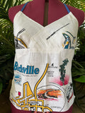 Vintage halter neck top “Birdsville” Size 14B/C