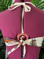 Vintage tea towel halter neck top “Soverign Hill Ballarat” Size 14B/C