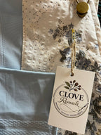 Vintage Upcycled Bluebell Meadow Pinafore Pocket Feature by Clove Remade