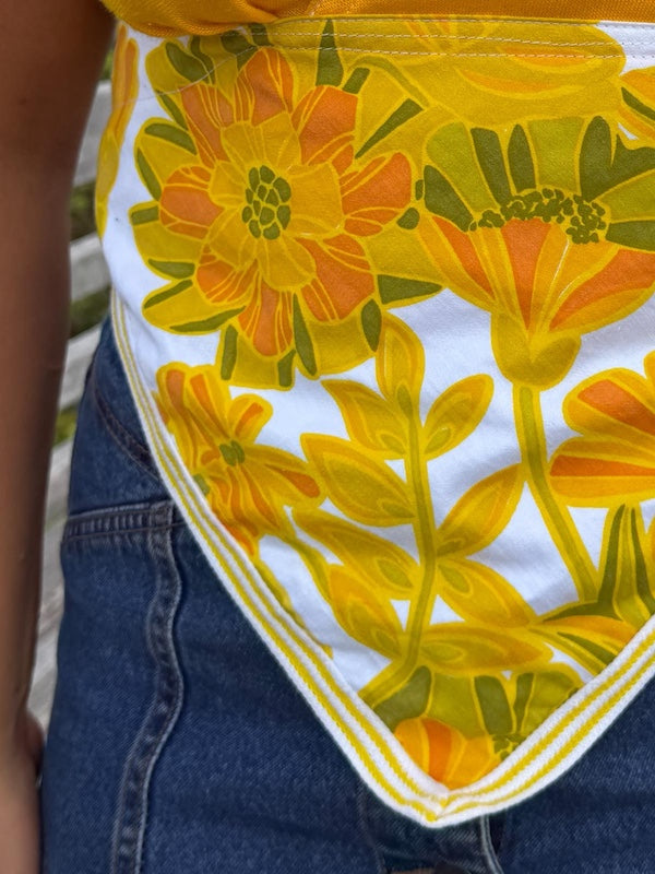 Vibrant 'Retro' Halter Neck Top. Up to Size 14.
