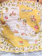 Vintage 'California' Handkerchief Halter Neck Top. Up to Size 12.